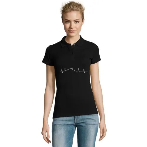 Biker Herzschlag Polo