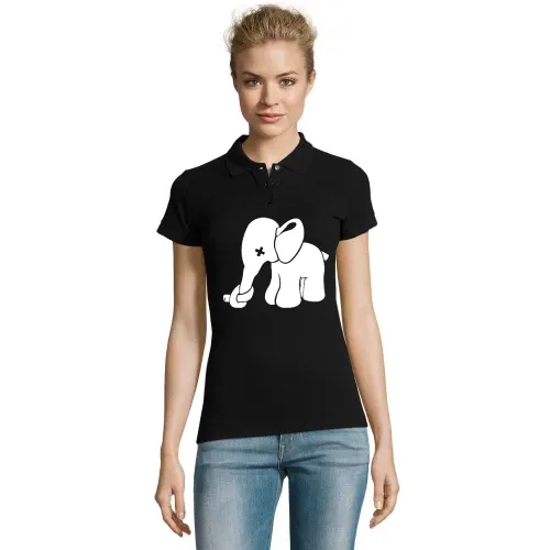 Elefant mit zuer Nase Frauen Polo