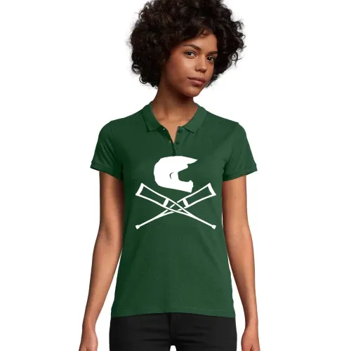 Endurohelm mit Krücken Frauen Polo