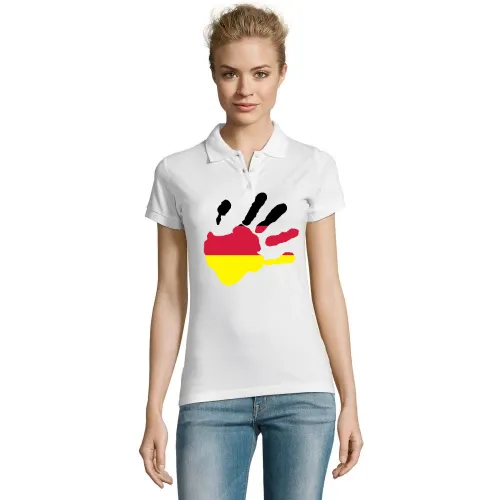 Handabdruck in deinen Wunschfarbe Polo