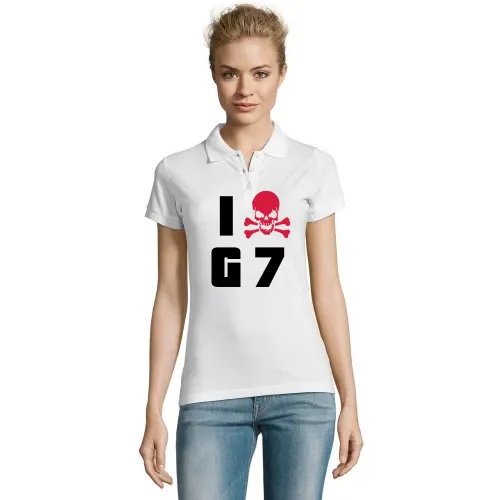 I hate G7 Skull Polo