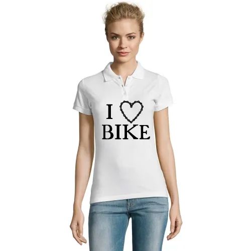 I Love Bike Kettenherz Polo