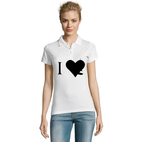 Ich liebe Segelboot Frauen Polo Ich liebe Segelboot Polo