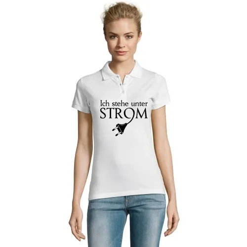 Ich stehe unter Strom - Stecker Shirt Frauen Polo