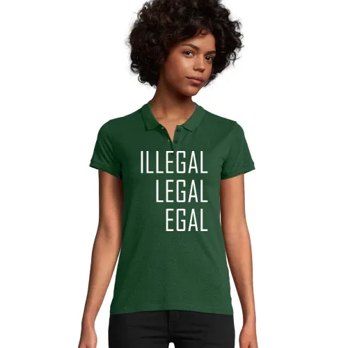Illegal Legal Egal Polo Frauen Planet Bio