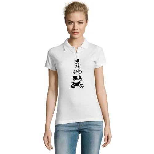 Motorrad Enduro Evolution Front Frauen Polo