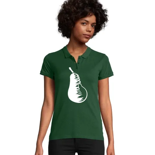Obst Birne und Glühbirne Polo Frauen Planet Bio