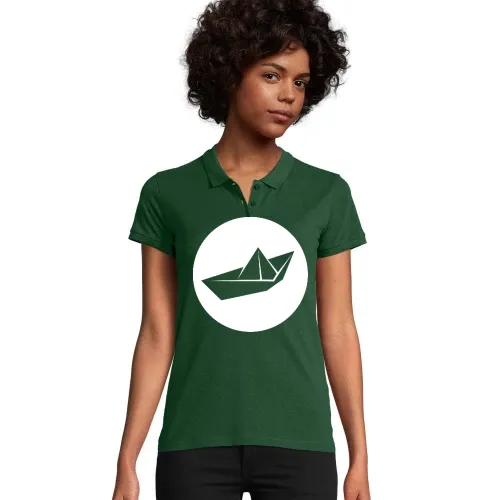 Papierschiff Origami Polo Frauen Planet Bio