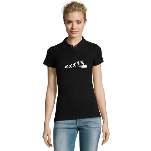 Rennmaschine Stichmännchen Motorrad Evolution Polo