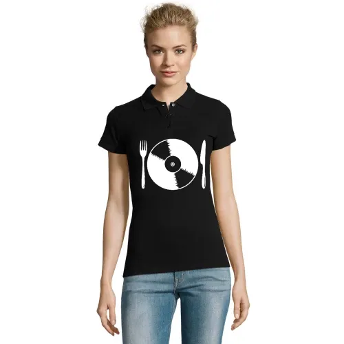 Schallplatte mit Besteck Polo Frauen Perfect