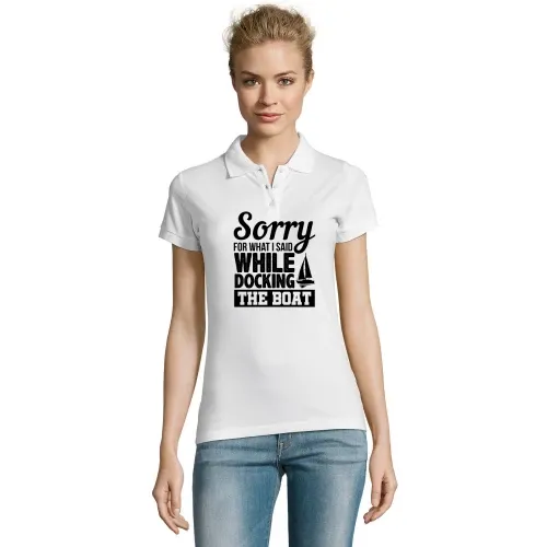 Schimpfender Bootsfahrer, Segelboot Fahrer Polo