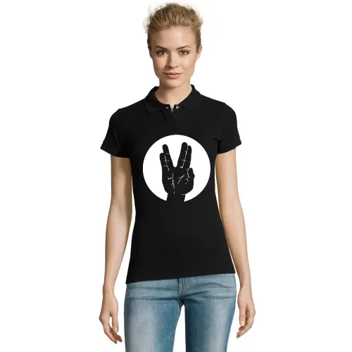 Spock Vulkanier Gruß Kreis Frauen Polo