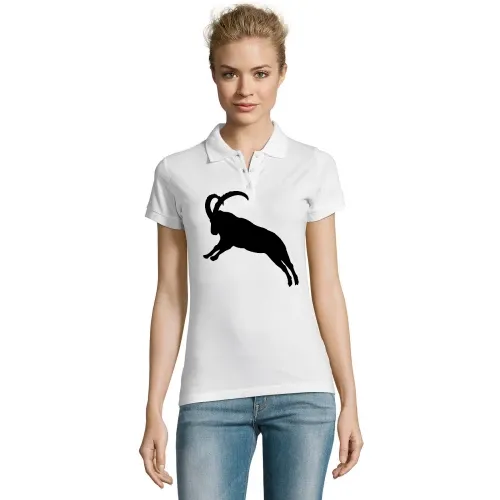 springender Steinbock Frauen Polo