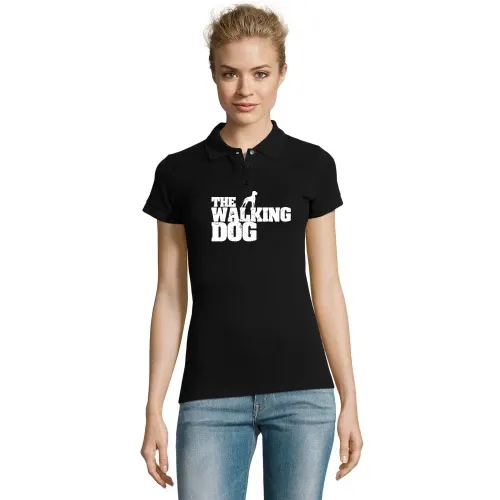 The Walking Dog Zombie Hunde Design Geschenkidee Polo Frauen Perfect