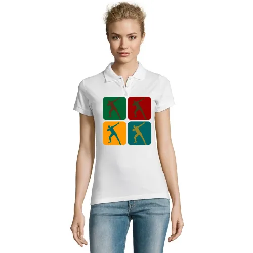 Usain Bold Warhol Frauen Polo Usain Bold Warhol Polo