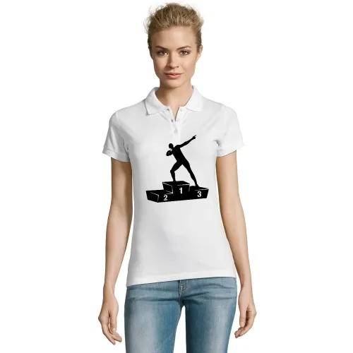 Usain Bolt Siegertreppchen Polo Frauen Perfect