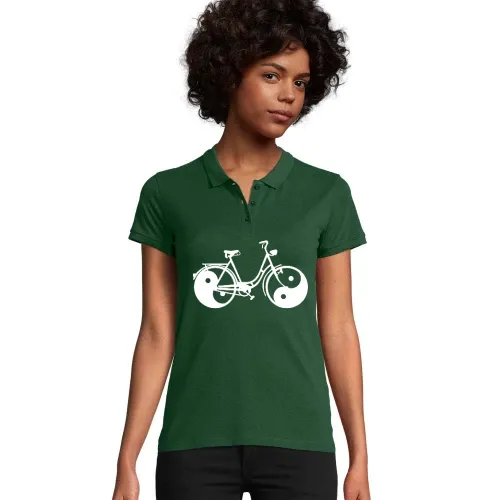 Yin und Yang Fahrrad Frauen Polo