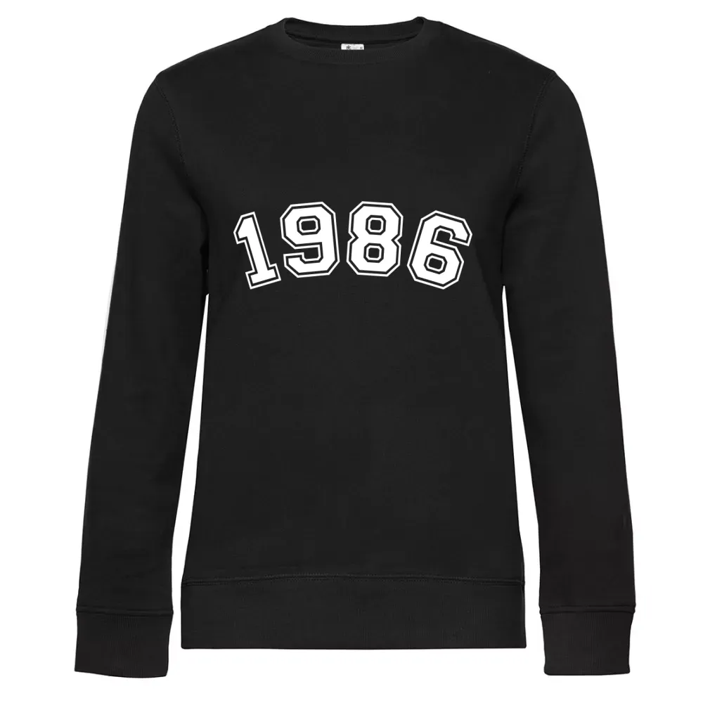  Frauen Sweat mit Aufdruck '1986 30. Geburtstag'