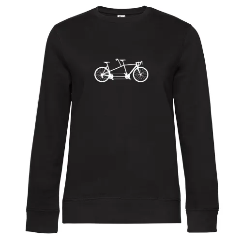 2 Personen Rad Tandem Fahrrad Sweat Frauen Queen Crew Neck