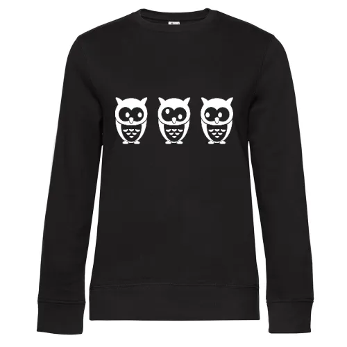 3 Eulen Frauen Sweat