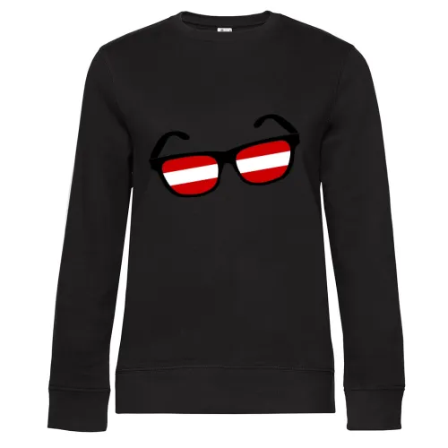 Österreich Brille Sweat Frauen Queen Crew Neck