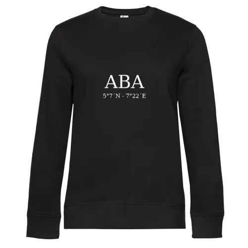 Aba Koordinaten Sweat Frauen Queen Crew Neck