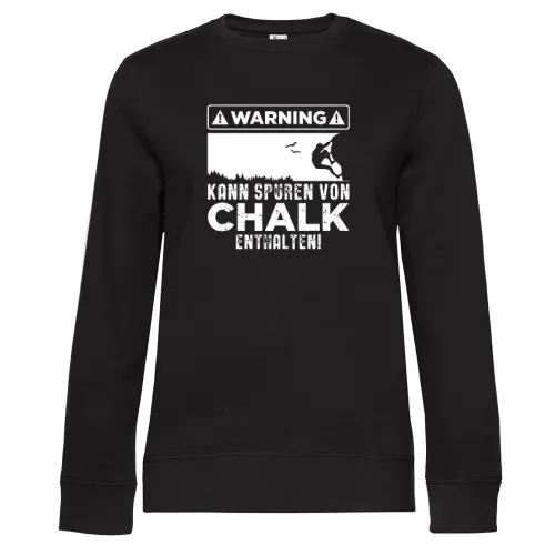 Achtung Kletterer Climber Boulderer Geschenkidee Sweat Frauen Queen Crew Neck