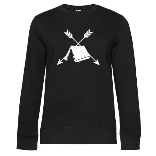 Achtung Zelten Pfeile Camping T-Shirt Geschenkidee Sweat