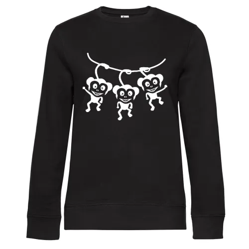 Affenschaukel Sweat Frauen Queen Crew Neck