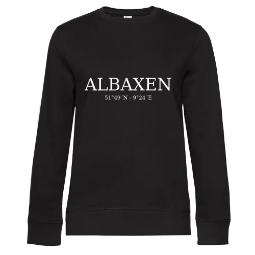 Albaxen Koordinaten Sweat Frauen Queen Crew Neck