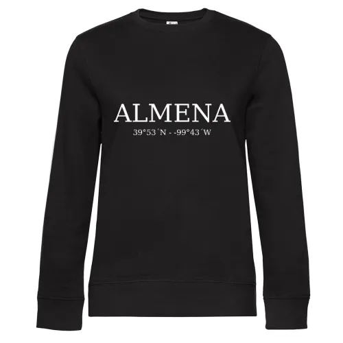 Almena Koordinaten Sweat Frauen Queen Crew Neck