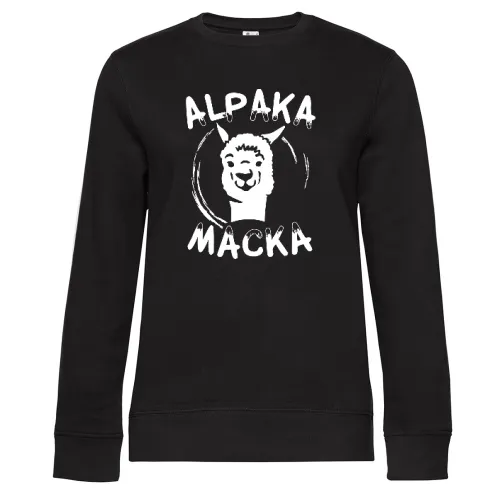 Alpaka Macka - Lama Macke - Sweat Frauen Queen Crew Neck