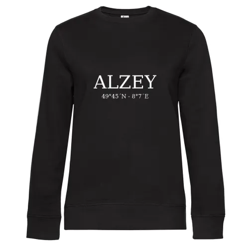 Alzey Koordinaten Sweat Frauen Queen Crew Neck