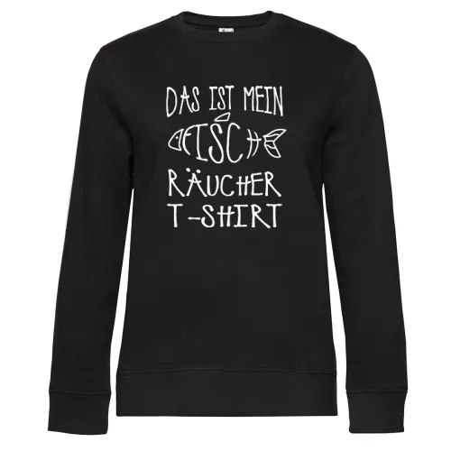 Angeln Fisch Räuchern Räucherfisch Smoker Geschenk Sweat Frauen Queen Crew Neck