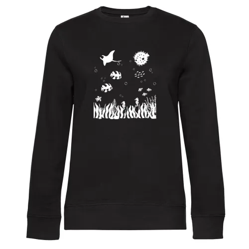 Aquarium Zierfische Aquarianer Aquarien Kostüm Sweat Frauen Queen Crew Neck
