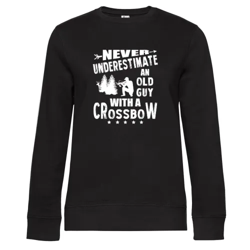 Armbrust Bogenschießen Mittelalter Bogensport Sweat Frauen Queen Crew Neck