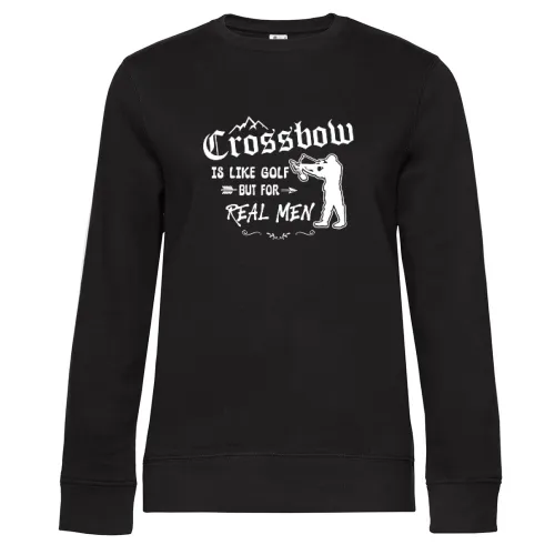 Armbrust Sport Für Echte Kerle Bogenschütze Sweat Frauen Queen Crew Neck