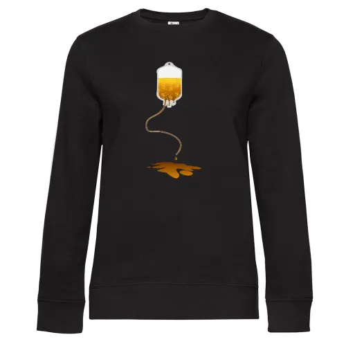 auslaufender Blutbeutel mit Bier Sweat