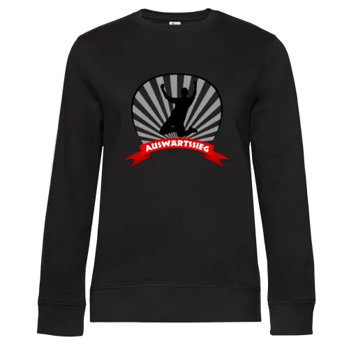 Auswärtssieg Fussball Sweat Frauen Queen Crew Neck