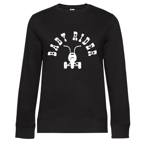 Baby Rider Dreirad Sweat Frauen Queen Crew Neck