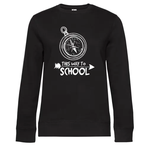 Backpacking Schule 2 Sweat Frauen Queen Crew Neck