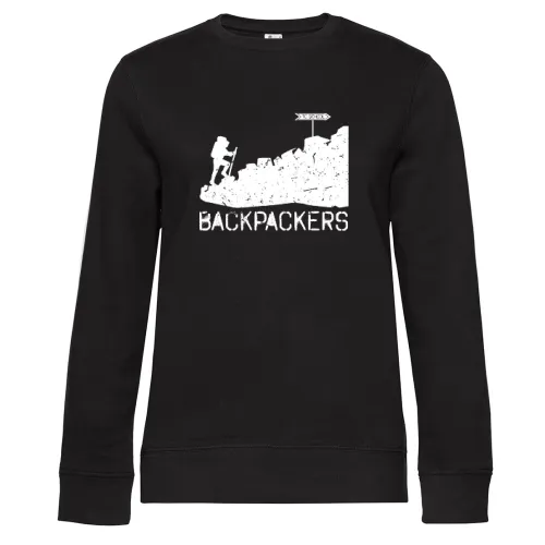 Backpacking Schule Sweat Frauen Queen Crew Neck