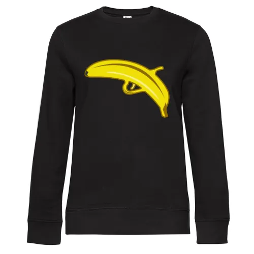 Bananen Pistole Sweat Frauen Queen Crew Neck