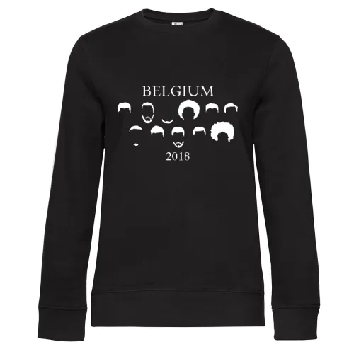 Belgien 2018 Fussball Sweat Frauen Queen Crew Neck
