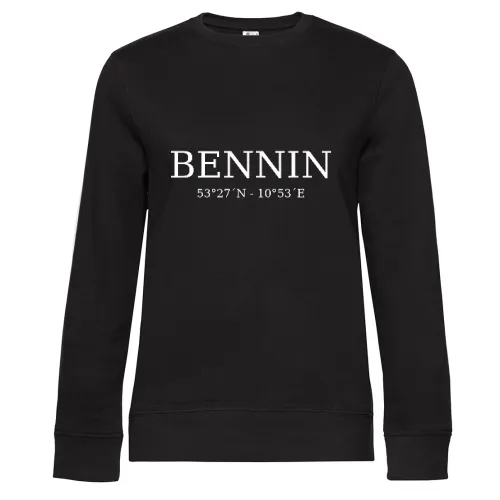 Bennin Koordinaten Frauen Sweat Bennin Koordinaten Sweat