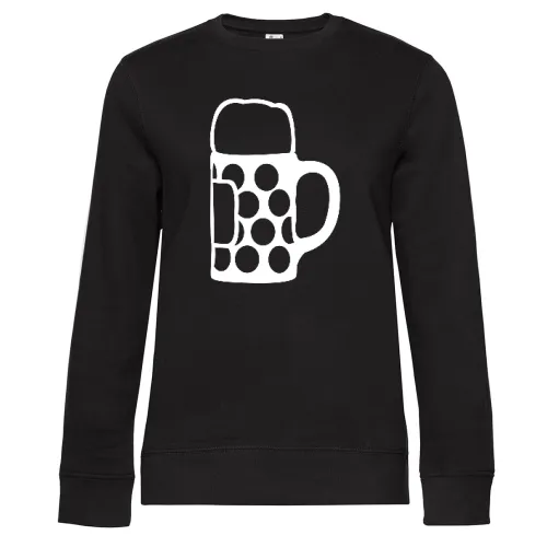 Bierkrug Sweat Frauen Queen Crew Neck