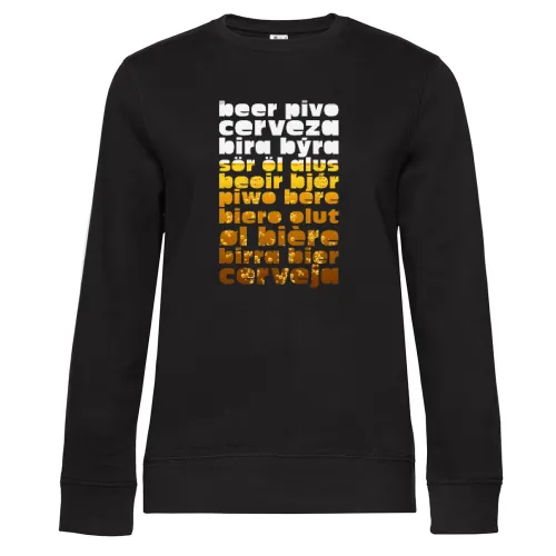Biersprache im Glas Sweat