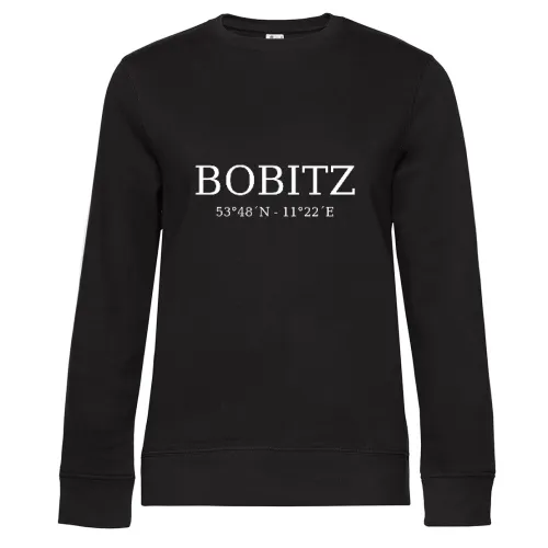 Bobitz Koordinaten Sweat Frauen Queen Crew Neck