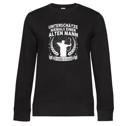 Bogenschießen Bogenschütze Pfeil und Bogen Rentner Frauen Sweat