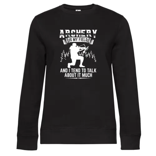 Bogenschießen Ist Mein Ding Bogenschützen Spruch Sweat Frauen Queen Crew Neck